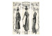 Room Divider Dress 1914 - women's silhouettes and French captions in retro style 95567 additionalThumb 3