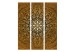 Room Divider Screen Sacred Circle - oriental brown mandala with geometric patterns 95667 additionalThumb 3