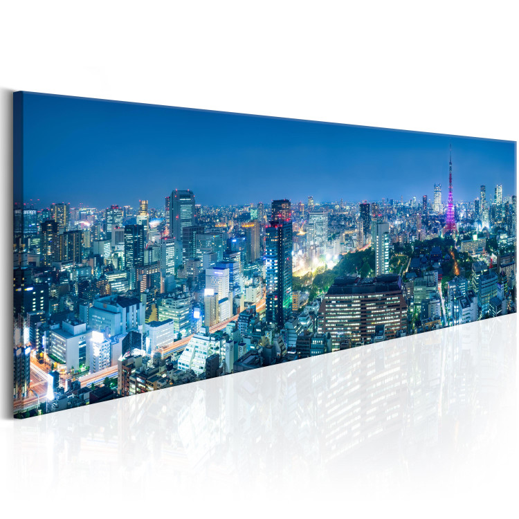 Canvas Tokyo: City of Skyscrapers (1-piece) - City Architecture After Dark 98567 additionalImage 2