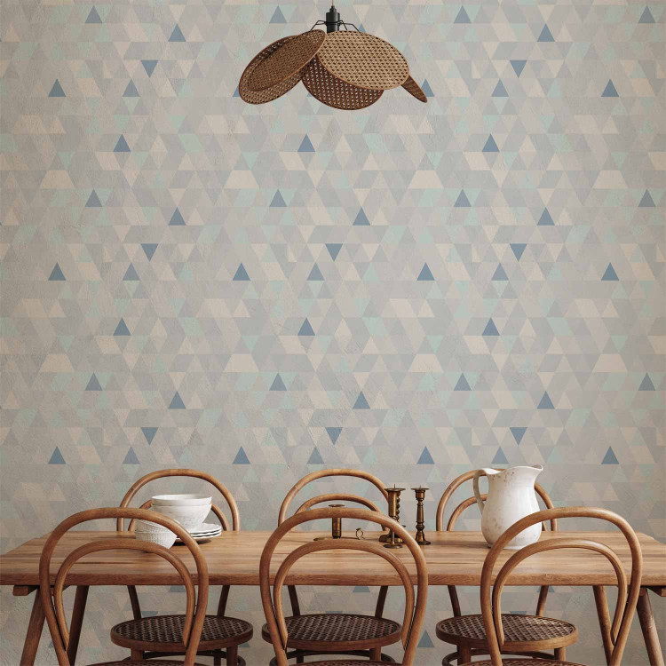 Wallpaper Shimmering Triangles (Blue) 108277 additionalImage 8