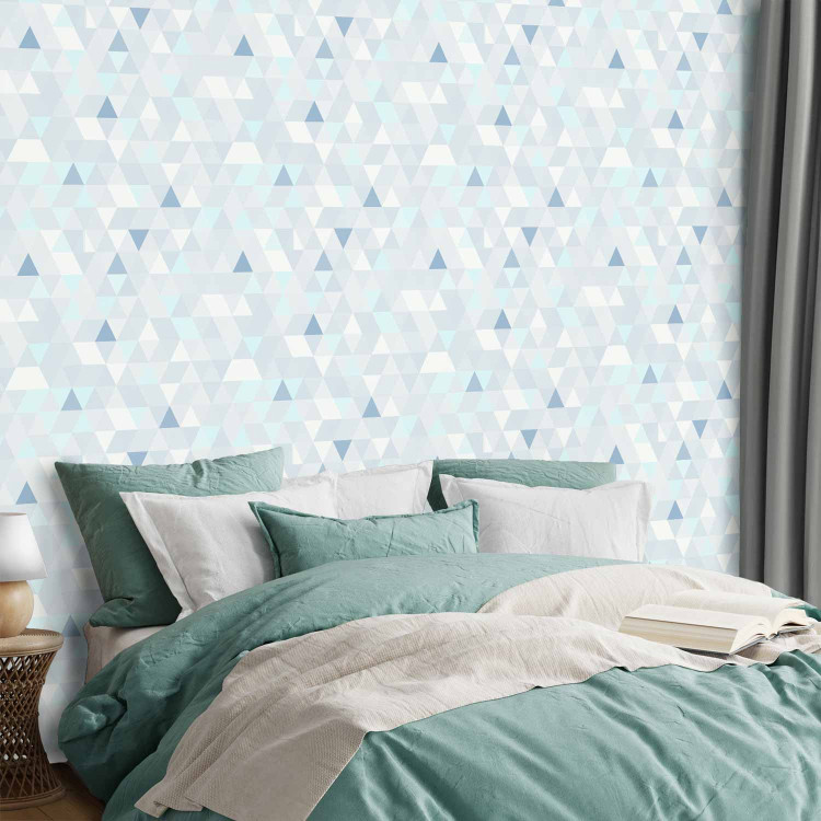 Wallpaper Shimmering Triangles (Blue) 108277 additionalImage 4