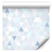 Wallpaper Shimmering Triangles (Blue) 108277 additionalThumb 1