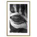 Poster Close-up of a zebra's eye - black and white composition with animal motif 114877 additionalThumb 14