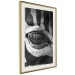 Poster Close-up of a zebra's eye - black and white composition with animal motif 114877 additionalThumb 13