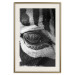 Poster Close-up of a zebra's eye - black and white composition with animal motif 114877 additionalThumb 19