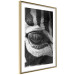 Poster Close-up of a zebra's eye - black and white composition with animal motif 114877 additionalThumb 4