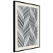 Poster Optical art - black and white composition with waves creating a 3D illusion 115077 additionalThumb 3