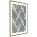 Poster Optical art - black and white composition with waves creating a 3D illusion 115077 additionalThumb 6