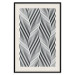 Poster Optical art - black and white composition with waves creating a 3D illusion 115077 additionalThumb 18