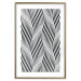 Poster Optical art - black and white composition with waves creating a 3D illusion 115077 additionalThumb 14