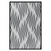 Poster Optical art - black and white composition with waves creating a 3D illusion 115077 additionalThumb 24