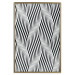 Poster Optical art - black and white composition with waves creating a 3D illusion 115077 additionalThumb 16