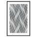 Poster Optical art - black and white composition with waves creating a 3D illusion 115077 additionalThumb 17
