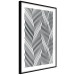 Poster Optical art - black and white composition with waves creating a 3D illusion 115077 additionalThumb 13