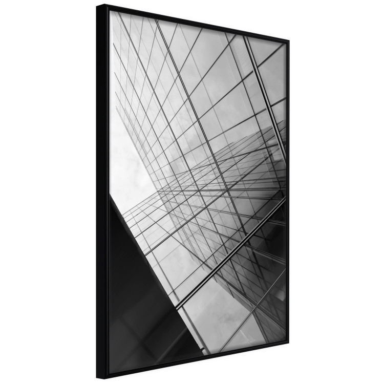 Poster Glass Skyscraper - black and white composition with modern architecture 116677 additionalImage 10