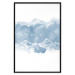 Poster Icy Land - winter landscape of snowy mountains on a uniform background 117777 additionalThumb 18