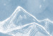 Poster Icy Land - winter landscape of snowy mountains on a uniform background 117777 additionalThumb 9