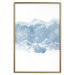 Poster Icy Land - winter landscape of snowy mountains on a uniform background 117777 additionalThumb 16