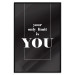 Wall Poster Your Only Limit is You - black and white composition with English texts 117877 additionalThumb 18
