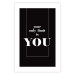 Wall Poster Your Only Limit is You - black and white composition with English texts 117877 additionalThumb 19