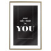 Wall Poster Your Only Limit is You - black and white composition with English texts 117877 additionalThumb 14