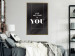 Wall Poster Your Only Limit is You - black and white composition with English texts 117877 additionalThumb 5