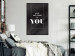 Wall Poster Your Only Limit is You - black and white composition with English texts 117877 additionalThumb 3