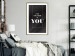 Wall Poster Your Only Limit is You - black and white composition with English texts 117877 additionalThumb 13