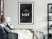 Wall Poster Your Only Limit is You - black and white composition with English texts 117877 additionalThumb 4