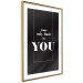 Wall Poster Your Only Limit is You - black and white composition with English texts 117877 additionalThumb 6