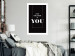 Wall Poster Your Only Limit is You - black and white composition with English texts 117877 additionalThumb 2