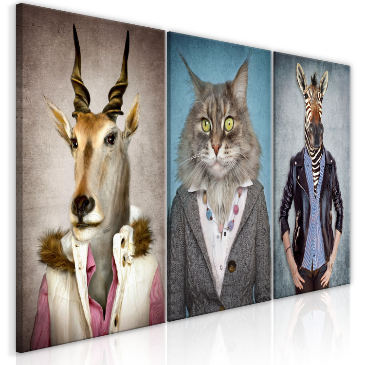 Canvas Human animals - fancy portraits of wild and domestic animals 118177 additionalImage 2