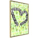 Wall Poster Spring Sign - composition with a painted watercolor green pattern and a heart 118277 additionalThumb 12