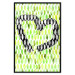 Wall Poster Spring Sign - composition with a painted watercolor green pattern and a heart 118277 additionalThumb 18