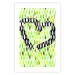 Wall Poster Spring Sign - composition with a painted watercolor green pattern and a heart 118277 additionalThumb 19
