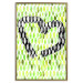 Wall Poster Spring Sign - composition with a painted watercolor green pattern and a heart 118277 additionalThumb 16