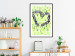 Wall Poster Spring Sign - composition with a painted watercolor green pattern and a heart 118277 additionalThumb 4