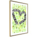 Wall Poster Spring Sign - composition with a painted watercolor green pattern and a heart 118277 additionalThumb 6