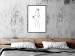 Wall Poster Exotic Dance - black and white simple line art with a woman's silhouette 119277 additionalThumb 12