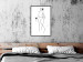 Wall Poster Exotic Dance - black and white simple line art with a woman's silhouette 119277 additionalThumb 11