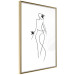 Wall Poster Exotic Dance - black and white simple line art with a woman's silhouette 119277 additionalThumb 5