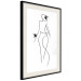 Wall Poster Exotic Dance - black and white simple line art with a woman's silhouette 119277 additionalThumb 4