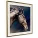 Poster Dappled Majesty - composition with a portrait of a brown horse on a black background 121977 additionalThumb 6