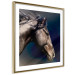 Poster Dappled Majesty - composition with a portrait of a brown horse on a black background 121977 additionalThumb 10