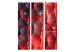 Room Divider Screen Purple Relief - red geometric texture in an abstract style 122977 additionalThumb 3