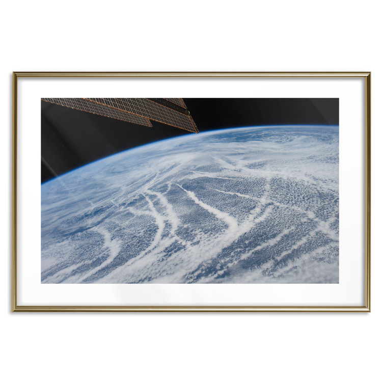 Wall Poster Restless Clouds - planet Earth landscape against backdrop of clouds and space 123177 additionalImage 14