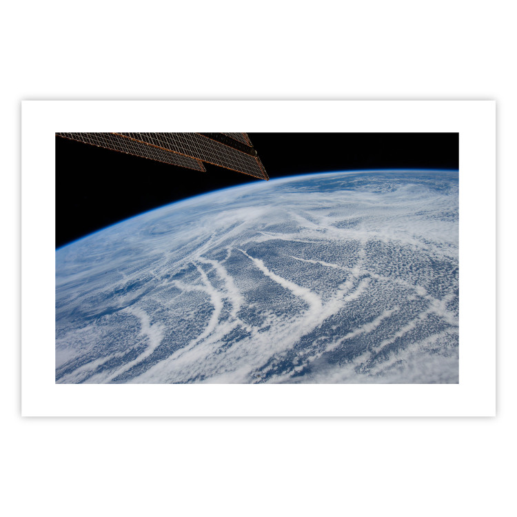Wall Poster Restless Clouds - planet Earth landscape against backdrop of clouds and space 123177 additionalImage 19
