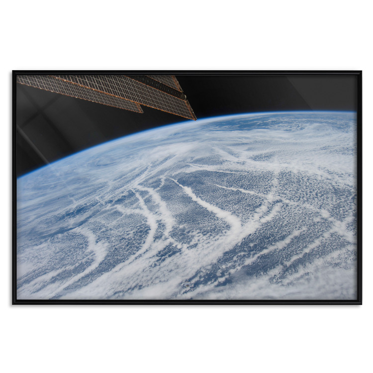 Wall Poster Restless Clouds - planet Earth landscape against backdrop of clouds and space 123177 additionalImage 18