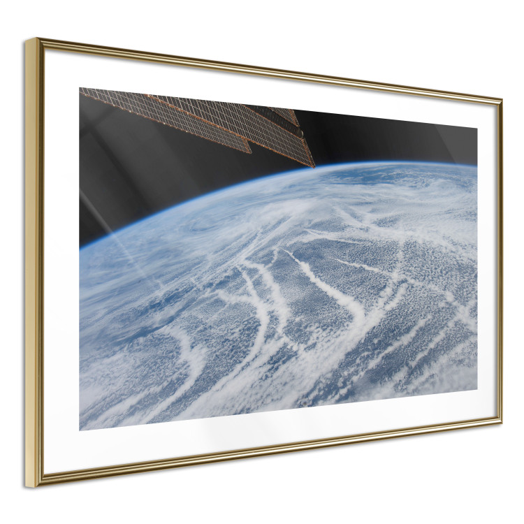 Wall Poster Restless Clouds - planet Earth landscape against backdrop of clouds and space 123177 additionalImage 6