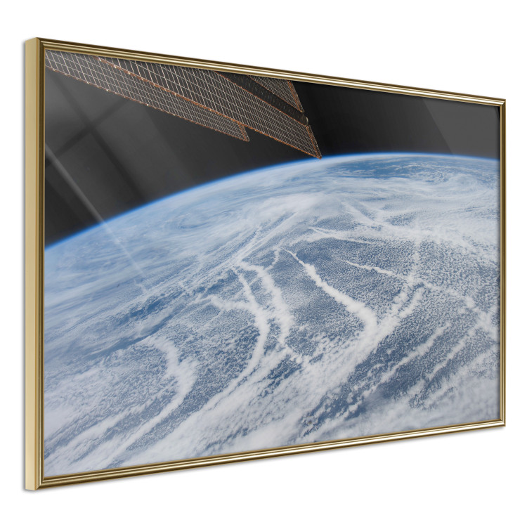 Wall Poster Restless Clouds - planet Earth landscape against backdrop of clouds and space 123177 additionalImage 12